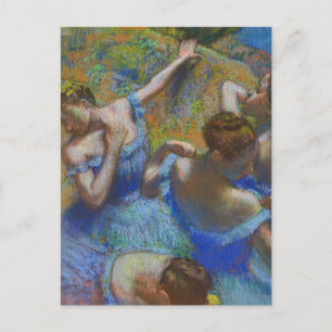 Blue Ballet Dancers Edgar Degas Postkarte