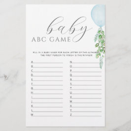 Blue Balloon Baby Showspiel ABC