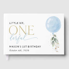 Blue Balloon, Eukalyptus, Grüne, Erster Geburtstag Gästebuch