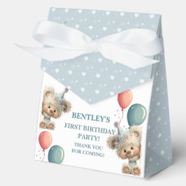 Blue Balloon Hedgehogs Celebration Geschenkschachtel