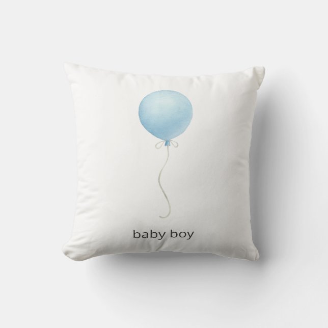 Blue Balloon Kissen (Vorderseite)