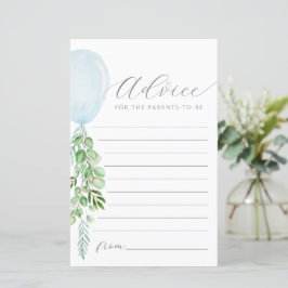 Blue Balloon Ratgeber wünscht Baby Card