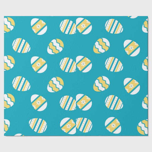 Blue Balloon Wrapping Paper Geschenkpapier (Saum)