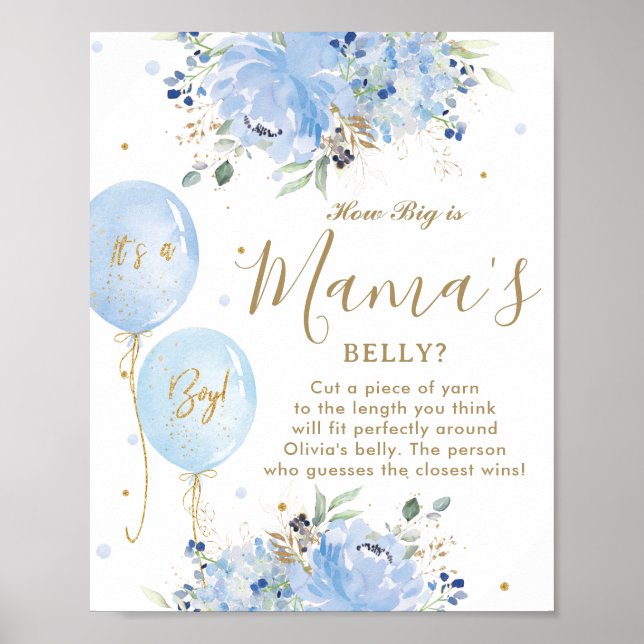 Blue Balloons Blumenjungen wie Big Mama's Bly Game Poster (Vorne)