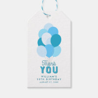 Blue Balloons Vielen Dank