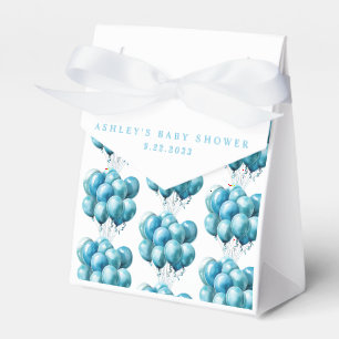 Blue Balloons Watercolor Boy Baby Dusche Geschenkschachtel