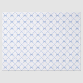 Blue Bamboo Trellis mit Bows Seidenpapier