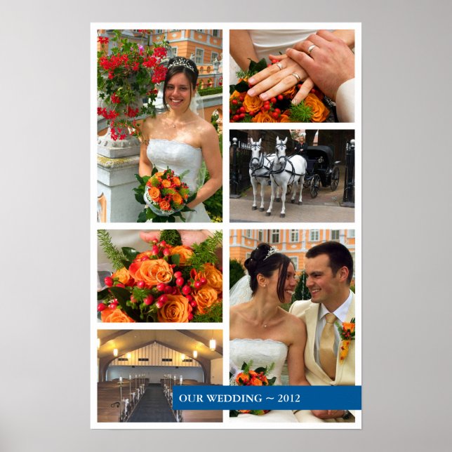 Blue-Band 6-Erinnerungen mit mehreren Fotos halten Poster (Vorne)