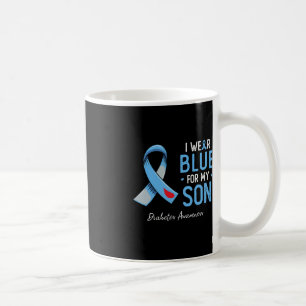 Blue Band ich trage grau blau für meinen Sohn Diab Kaffeetasse