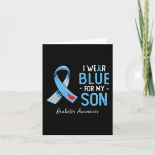 Blue Band ich trage grau blau für meinen Sohn Diab Karte