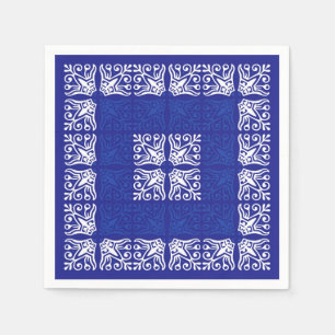 Blue Bandana Design Serviette