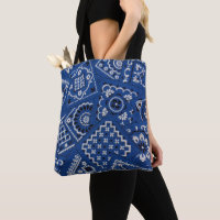 Blue Bandanna Tasche