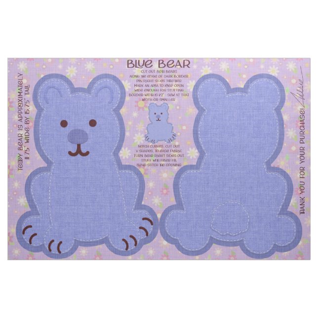 Blue Bar Fat Quarter Cut and Seeing Kit Niedlich Stoff (Fat Quarter (45,7 x 55,9 cm))