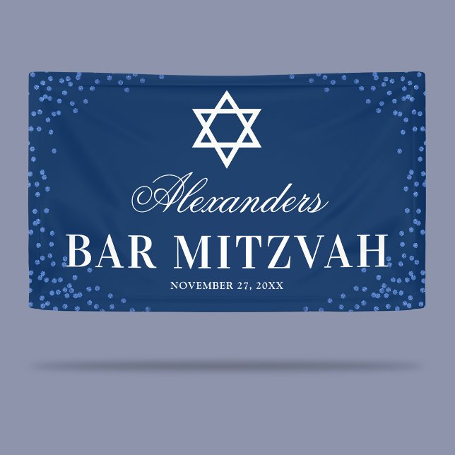 Blue Bar Mitzvah Celebration Banner (Von Creator hochgeladen)