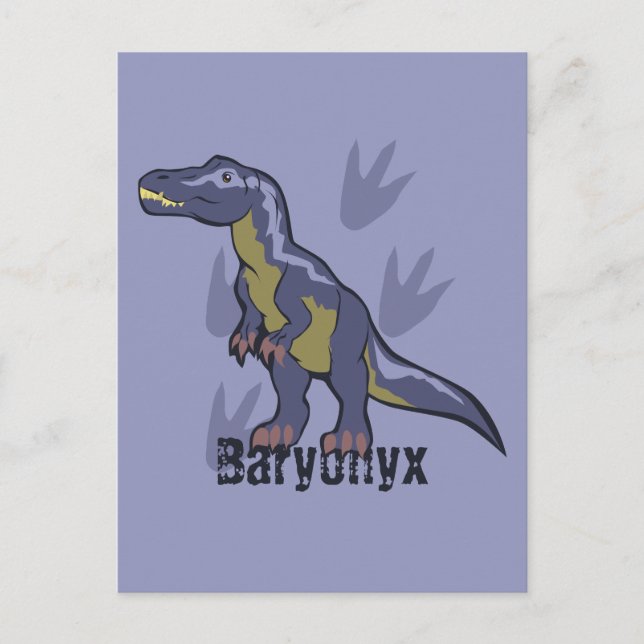 Blue Baryonyx Postkarte (Vorderseite)