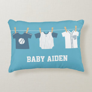 Blue Baseball Baby Boy Kinderzimmer Decke Kissen