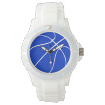 Blue Basketball Armbanduhr für Frauen