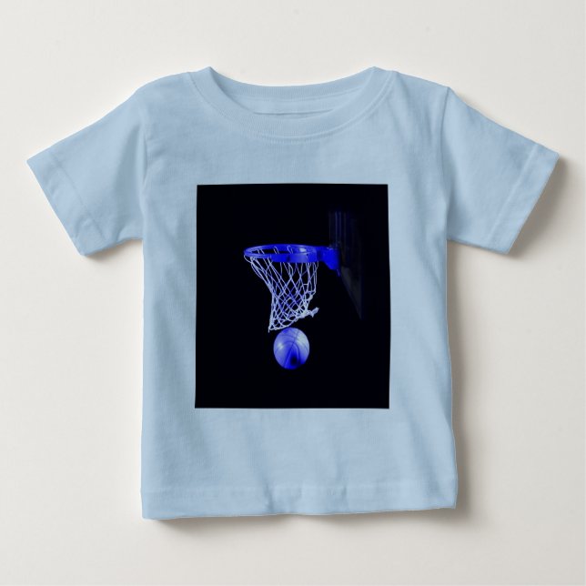 Blue Basketball Baby T-shirt (Vorderseite)