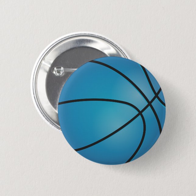 Blue Basketball Button (Vorne & Hinten)