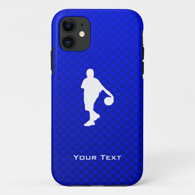 Blue Basketball Case-Mate iPhone Hülle (Rückseite)