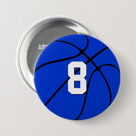 Blue Basketball Custom Player Jersey Nummer Sports Button