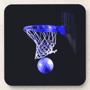 Blue Basketball Getränkeuntersetzer