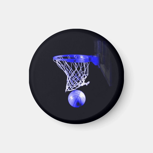 Blue Basketball Magnet (Vorne)