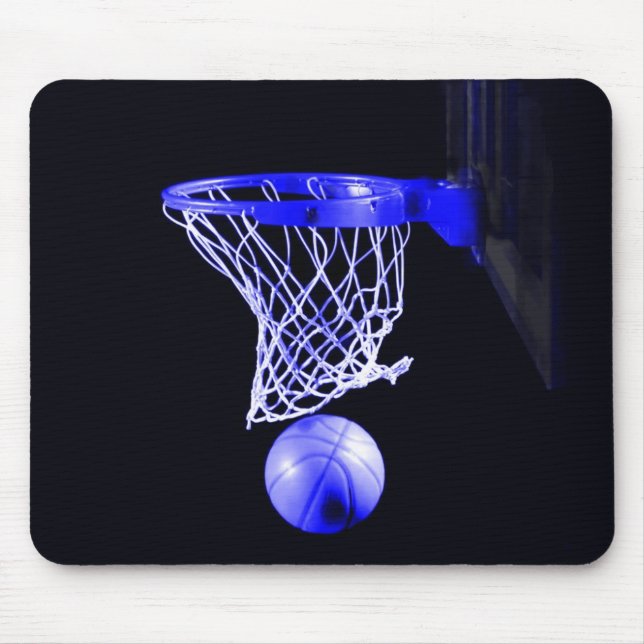 Blue Basketball Mousepad (Vorne)