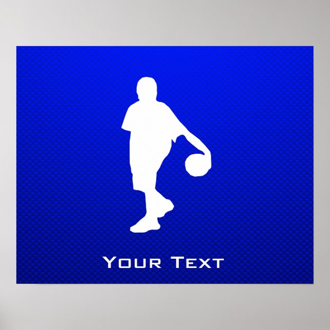 Blue Basketball Poster (Vorne)