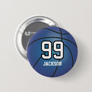 Blue Basketball   Schaltfläche Personalisieren Button