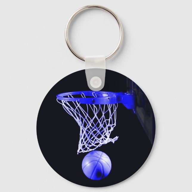 Blue Basketball Schlüsselanhänger (Vorderseite)