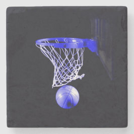 Blue Basketball Steinuntersetzer