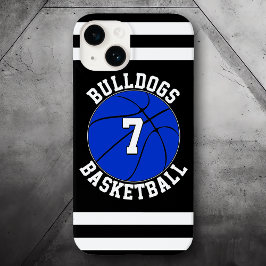 Blue Basketball Team Name Spielernummer Case-Mate iPhone 14 Hülle