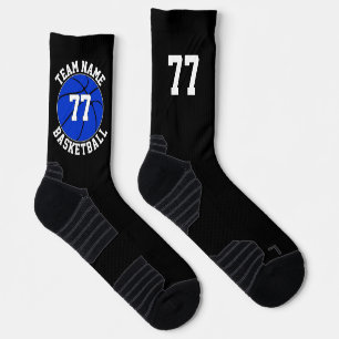 Blue Basketball Team Name und Nummer Sport Socken