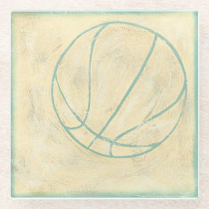 Blue Basketball von Chariklia Zarris Glasuntersetzer