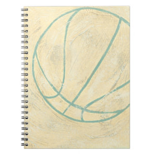 Blue Basketball von Chariklia Zarris Notizblock
