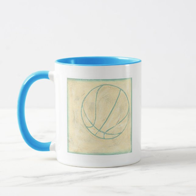 Blue Basketball von Chariklia Zarris Tasse (Links)