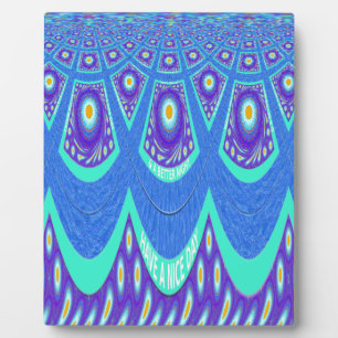 Blue Batik Fotoplatte