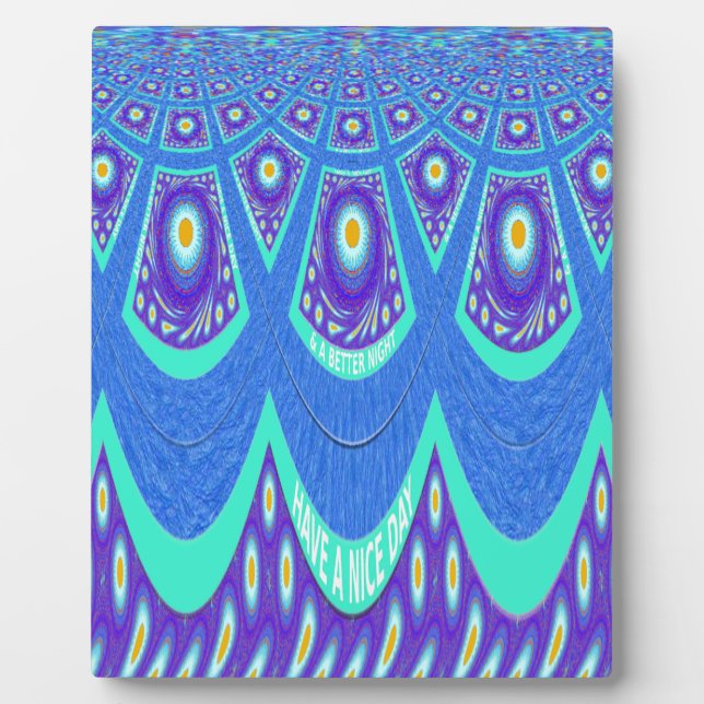 Blue Batik Fotoplatte (Vorderseite)