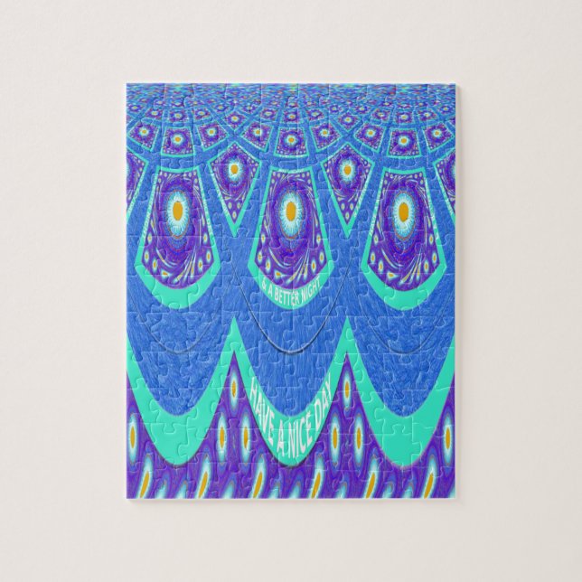 Blue Batik Puzzle (Vertikal)