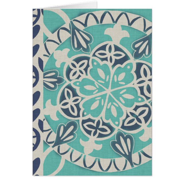 Blue Batik Tile I (Vorne)