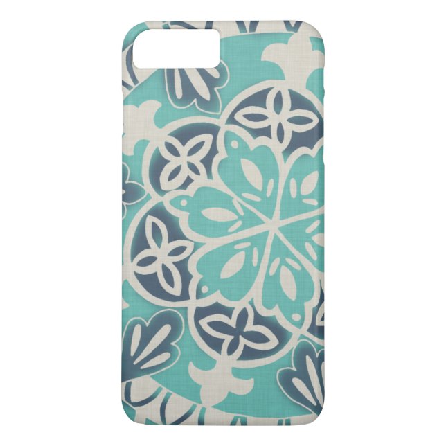 Blue Batik Tile I Case-Mate iPhone Hülle (Rückseite)