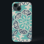 Blue Batik Tile I Case-Mate iPhone Hülle<br><div class="desc">floral</div>