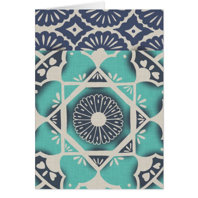 Blue Batik Tile II (Vorne)