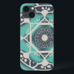 Blue Batik Tile II iPhone 13 Hülle<br><div class="desc">floral</div>