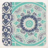 Blue Batik Tile III
