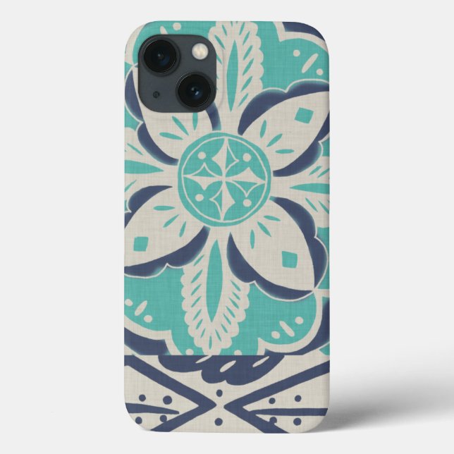 Blue Batik Tile IV Case-Mate iPhone Hülle (Rückseite)