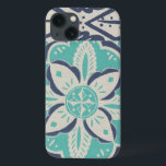 Blue Batik Tile IV Case-Mate iPhone Hülle<br><div class="desc">floral</div>