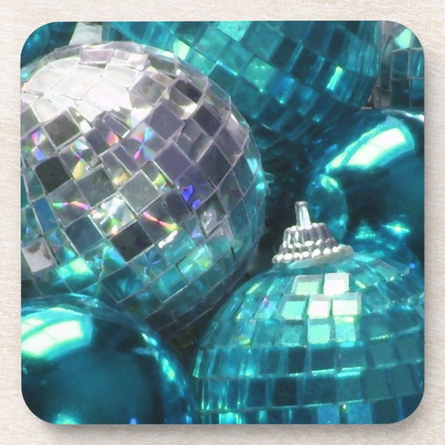 Blue Baubles corback Untersetzer (Vorderseite)