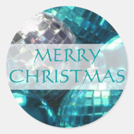 Blue Baubles 'Frohe Weihnachten' Aufkleber